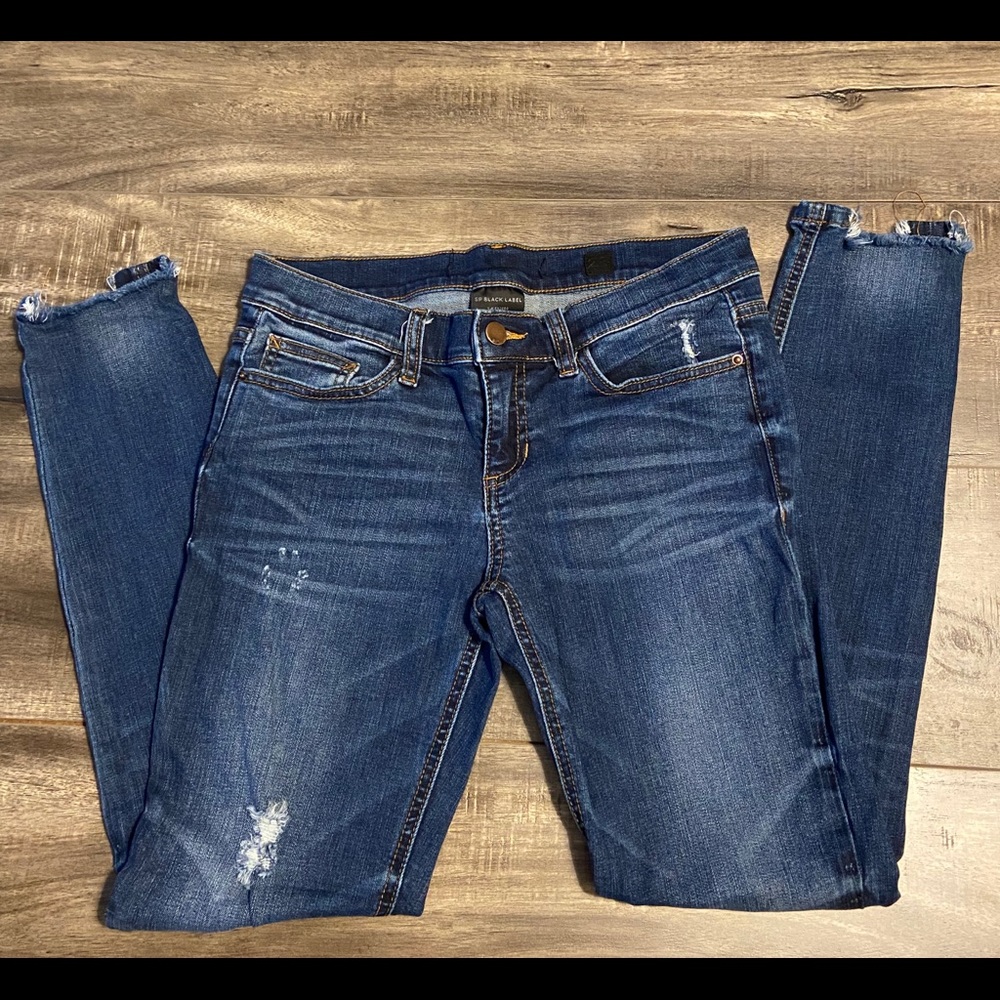Black Label distressed jeans